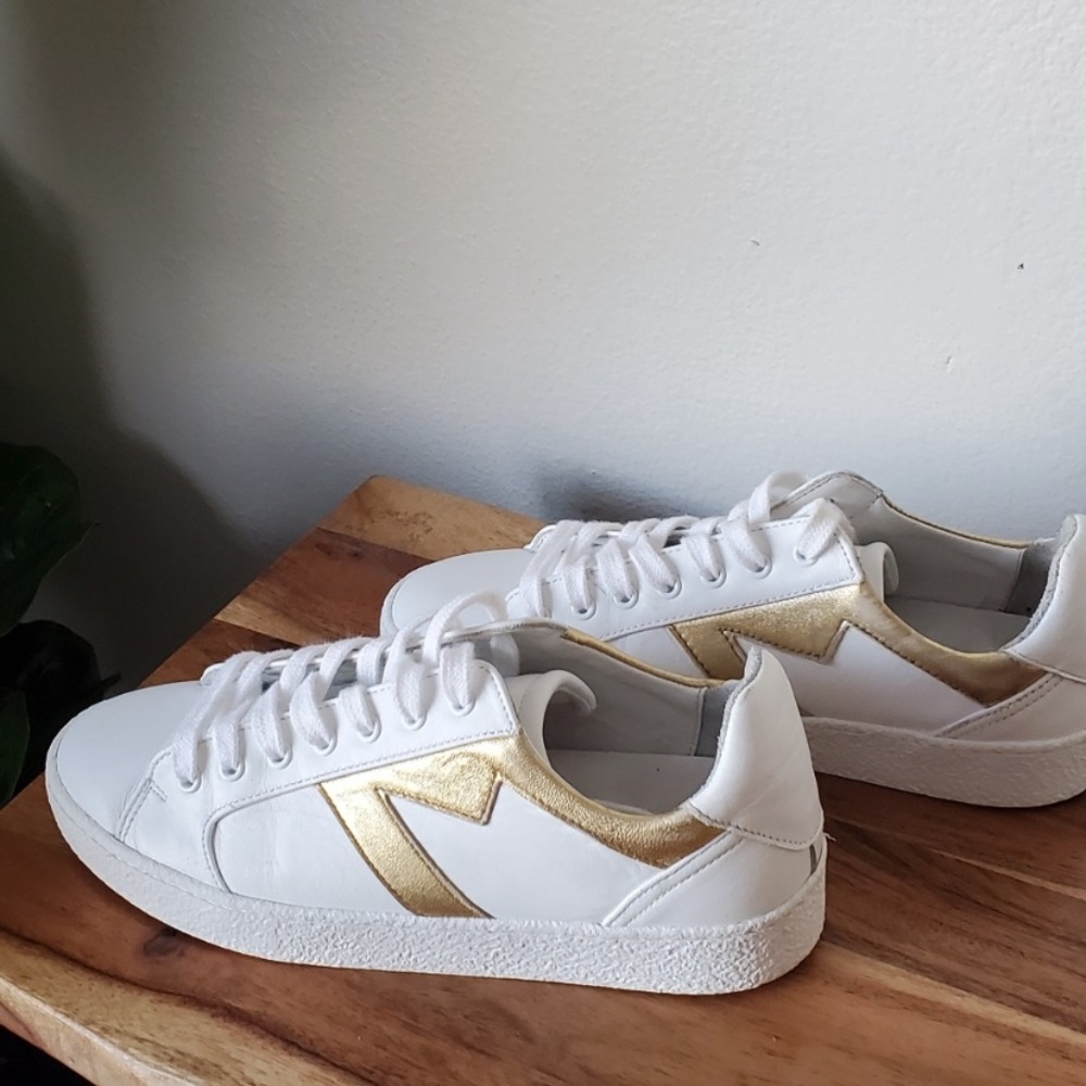 Maje Leather Sneakers
